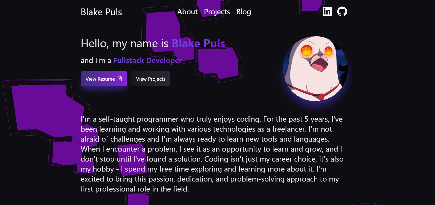 Portfolio screenshot